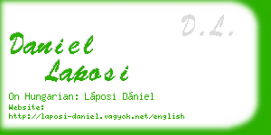 daniel laposi business card