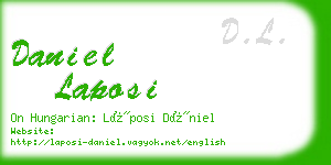 daniel laposi business card